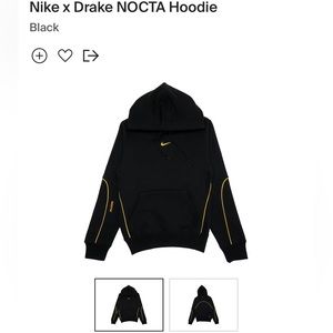 Nike x Drake collaboration, NOCTA. Black hoodie. Good used condition